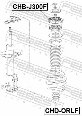 Anschlagpuffer, Federung FEBEST CHD-ORLF Bild Anschlagpuffer, Federung FEBEST CHD-ORLF