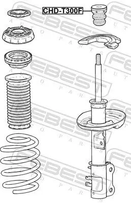 Anschlagpuffer, Federung Vorderachse FEBEST CHD-T300F Bild Anschlagpuffer, Federung Vorderachse FEBEST CHD-T300F