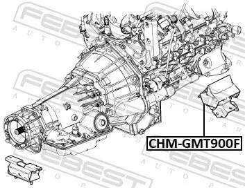 Lagerung, Motor vorne FEBEST CHM-GMT900F Bild Lagerung, Motor vorne FEBEST CHM-GMT900F