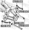 Lagerung, Lenker innen Hinterachse unten hinter der Achse FEBEST CRAB-034 Bild Lagerung, Lenker innen Hinterachse unten hinter der Achse FEBEST CRAB-034