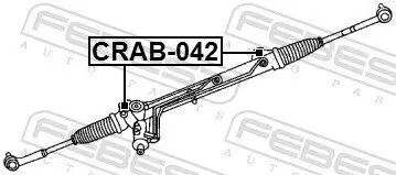 Lagerung, Lenkgetriebe FEBEST CRAB-042 Bild Lagerung, Lenkgetriebe FEBEST CRAB-042