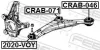 Lagerung, Lenker hinten Vorderachse FEBEST CRAB-046 Bild Lagerung, Lenker hinten Vorderachse FEBEST CRAB-046