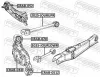 Lagerung, Lenker Hinterachse FEBEST CRAB-069 Bild Lagerung, Lenker Hinterachse FEBEST CRAB-069