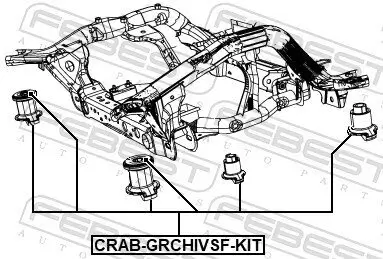 Reparatursatz, Achskörper vorne hinten FEBEST CRAB-GRCHIVSF-KIT Bild Reparatursatz, Achskörper vorne hinten FEBEST CRAB-GRCHIVSF-KIT