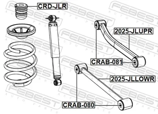 Anschlagpuffer, Federung Hinterachse FEBEST CRD-JLR Bild Anschlagpuffer, Federung Hinterachse FEBEST CRD-JLR