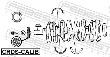 Riemenscheibe, Kurbelwelle FEBEST CRDS-CALIB Bild Riemenscheibe, Kurbelwelle FEBEST CRDS-CALIB