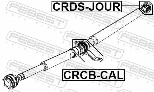 Gelenk, Gelenkwelle FEBEST CRDS-JOUR Bild Gelenk, Gelenkwelle FEBEST CRDS-JOUR