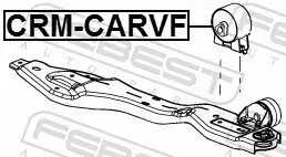 Lagerung, Motor vorne FEBEST CRM-CARVF Bild Lagerung, Motor vorne FEBEST CRM-CARVF
