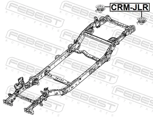 Lagerung, Fahrzeugrahmen FEBEST CRM-JLR Bild Lagerung, Fahrzeugrahmen FEBEST CRM-JLR