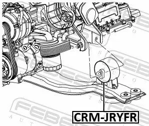 Lagerung, Motor vorne FEBEST CRM-JRYFR Bild Lagerung, Motor vorne FEBEST CRM-JRYFR