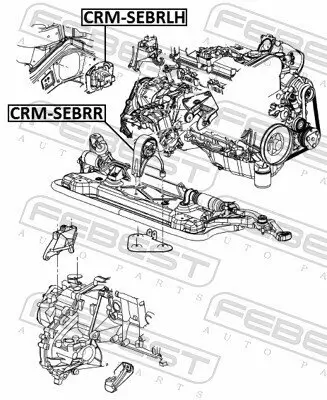 Lagerung, Motor FEBEST CRM-SEBRLH Bild Lagerung, Motor FEBEST CRM-SEBRLH