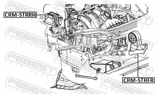 Lagerung, Motor FEBEST CRM-STRRH Bild Lagerung, Motor FEBEST CRM-STRRH