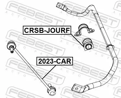 Lagerung, Stabilisator Vorderachse FEBEST CRSB-JOURF Bild Lagerung, Stabilisator Vorderachse FEBEST CRSB-JOURF