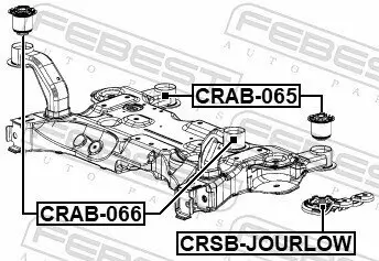 Lagerung, Achskörper unten FEBEST CRSB-JOURLOW Bild Lagerung, Achskörper unten FEBEST CRSB-JOURLOW