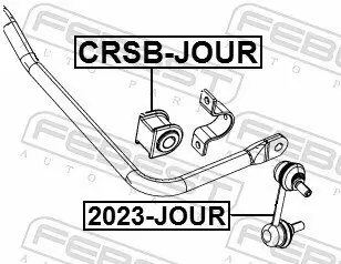 Lagerung, Stabilisator Hinterachse FEBEST CRSB-JOUR Bild Lagerung, Stabilisator Hinterachse FEBEST CRSB-JOUR