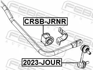 Lagerung, Stabilisator Hinterachse FEBEST CRSB-JRNR Bild Lagerung, Stabilisator Hinterachse FEBEST CRSB-JRNR
