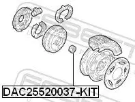 Radlagersatz FEBEST DAC25520037-KIT Bild Radlagersatz FEBEST DAC25520037-KIT