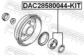 Radlagersatz Hinterachse FEBEST DAC28580044-KIT Bild Radlagersatz Hinterachse FEBEST DAC28580044-KIT