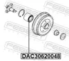 Radlager Hinterachse FEBEST DAC30620048 Bild Radlager Hinterachse FEBEST DAC30620048