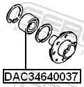 Radlager FEBEST DAC34640037 Bild Radlager FEBEST DAC34640037