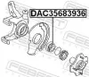 Radlager Vorderachse beidseitig FEBEST DAC35683936 Bild Radlager Vorderachse beidseitig FEBEST DAC35683936