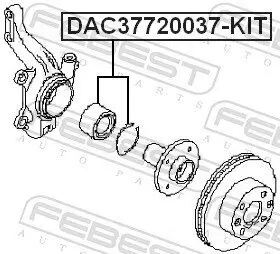 Radlagersatz FEBEST DAC37720037-KIT Bild Radlagersatz FEBEST DAC37720037-KIT