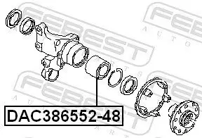 Radlager FEBEST DAC386552-48 Bild Radlager FEBEST DAC386552-48