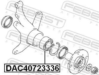 Radlager FEBEST DAC40723336 Bild Radlager FEBEST DAC40723336