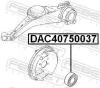 Radlager Hinterachse beidseitig FEBEST DAC40750037 Bild Radlager Hinterachse beidseitig FEBEST DAC40750037