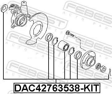 Radlagersatz FEBEST DAC42763538-KIT Bild Radlagersatz FEBEST DAC42763538-KIT