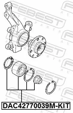 Radlagersatz FEBEST DAC42770039M-KIT Bild Radlagersatz FEBEST DAC42770039M-KIT