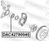 Radlager Vorderachse beidseitig FEBEST DAC42780045 Bild Radlager Vorderachse beidseitig FEBEST DAC42780045