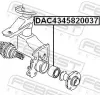 Radlager Vorderachse beidseitig FEBEST DAC4345820037 Bild Radlager Vorderachse beidseitig FEBEST DAC4345820037