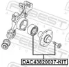 Radlagersatz Hinterachse FEBEST DAC43820037-KIT Bild Radlagersatz Hinterachse FEBEST DAC43820037-KIT