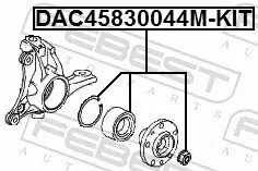 Radlagersatz Vorderachse FEBEST DAC45830044M-KIT Bild Radlagersatz Vorderachse FEBEST DAC45830044M-KIT