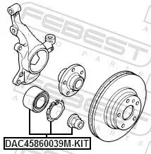 Radlagersatz FEBEST DAC45860039M-KIT Bild Radlagersatz FEBEST DAC45860039M-KIT