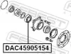 Radlager Hinterachse beidseitig FEBEST DAC45905154 Bild Radlager Hinterachse beidseitig FEBEST DAC45905154