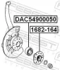 Radlager Vorderachse beidseitig FEBEST DAC54900050 Bild Radlager Vorderachse beidseitig FEBEST DAC54900050