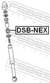 Distanzrohr, Stoßdämpfer FEBEST DSB-NEX Bild Distanzrohr, Stoßdämpfer FEBEST DSB-NEX