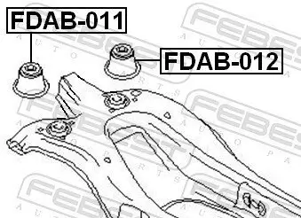 Lagerung, Achskörper FEBEST FDAB-011 Bild Lagerung, Achskörper FEBEST FDAB-011