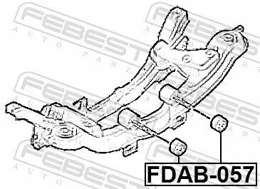 Lagerung, Lenker Hinterachse FEBEST FDAB-057 Bild Lagerung, Lenker Hinterachse FEBEST FDAB-057
