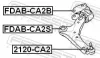 Lagerung, Lenker hinten Vorderachse unten FEBEST FDAB-CA2B Bild Lagerung, Lenker hinten Vorderachse unten FEBEST FDAB-CA2B