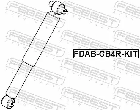 Montagesatz, Stoßdämpfer FEBEST FDAB-CB4R-KIT Bild Montagesatz, Stoßdämpfer FEBEST FDAB-CB4R-KIT