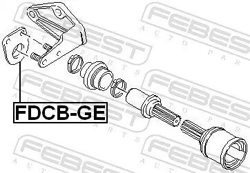Lager, Antriebswelle FEBEST FDCB-GE Bild Lager, Antriebswelle FEBEST FDCB-GE