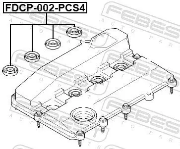 Dichtring, Düsenhalter FEBEST FDCP-002-PCS4 Bild Dichtring, Düsenhalter FEBEST FDCP-002-PCS4