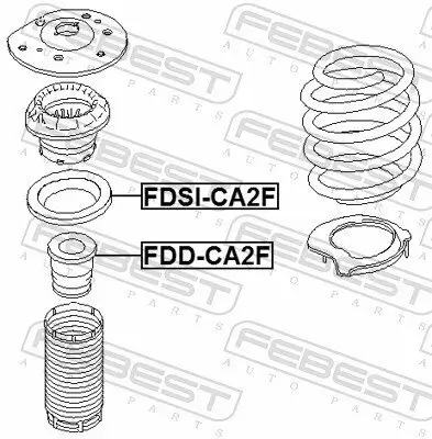 Anschlagpuffer, Federung FEBEST FDD-CA2F Bild Anschlagpuffer, Federung FEBEST FDD-CA2F