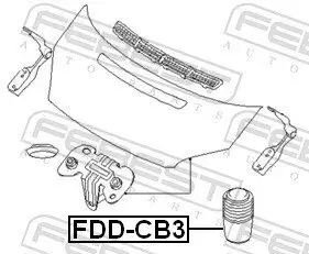 Puffer, Motorhaube FEBEST FDD-CB3 Bild Puffer, Motorhaube FEBEST FDD-CB3