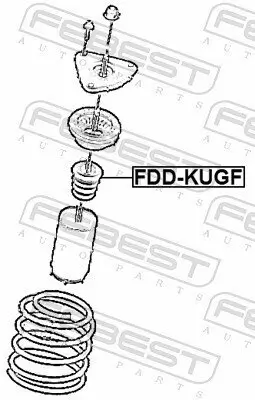 Anschlagpuffer, Federung Vorderachse FEBEST FDD-KUGF Bild Anschlagpuffer, Federung Vorderachse FEBEST FDD-KUGF