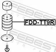Blattfederanschlag, Zusatzfeder FEBEST FDD-TT9R Bild Blattfederanschlag, Zusatzfeder FEBEST FDD-TT9R