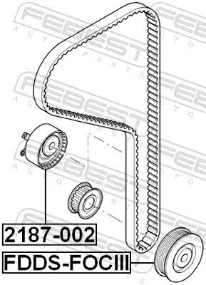 Riemenscheibe, Kurbelwelle FEBEST FDDS-FOCIII Bild Riemenscheibe, Kurbelwelle FEBEST FDDS-FOCIII